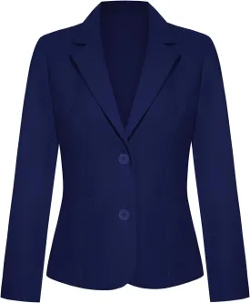 Women's Blazer Jackets Buttons Open Front Long Sleeve Notch Collar Professional Suit Blazers with Pockets