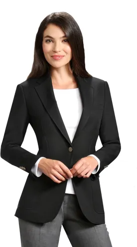 Womens Blazers for Work Casual Professional Office Jackets Plus Size Long Sleeve