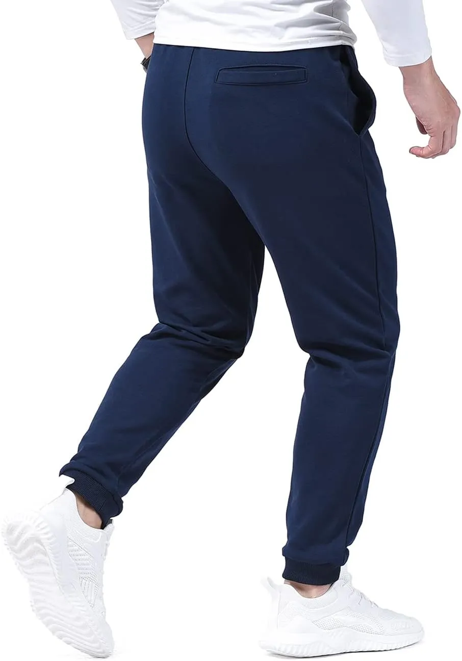 Zoulee Classic Drawstring-Waist Zipper Logo Jogger Pants with Zipper Fly